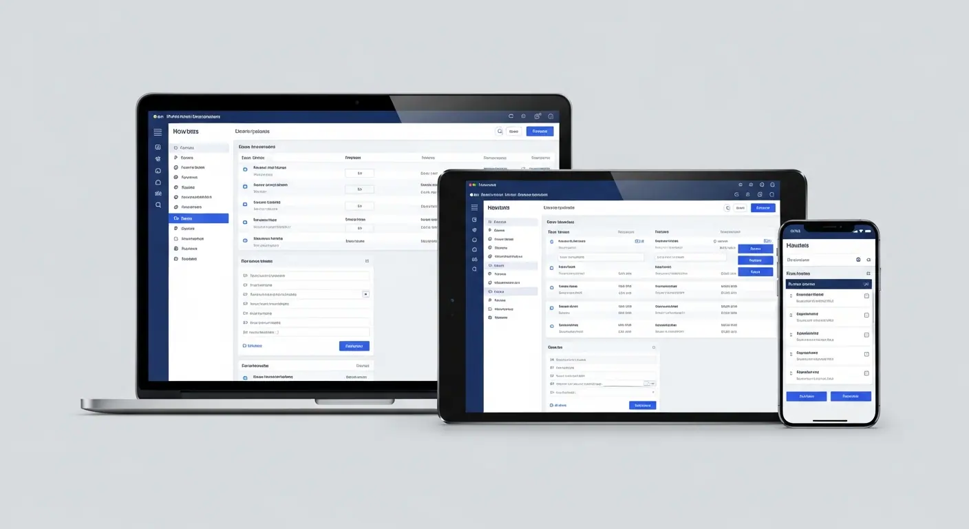 Application métier responsive sur ordinateur, tablette et smartphone